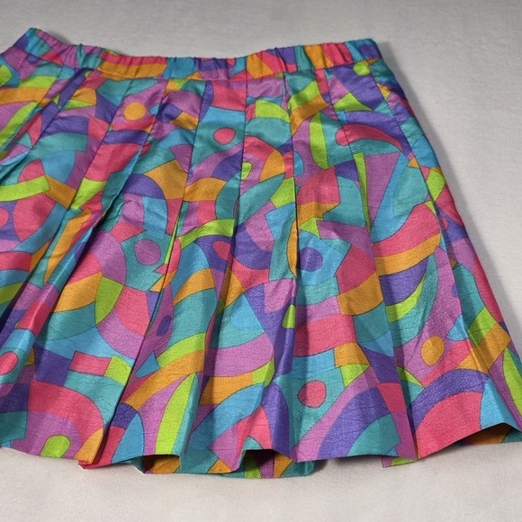 Vintage Lily's of Beverly Hills Tennis Style Golf Skirt Sz 12 Geometric USA Y2K - Picture 4 of 11